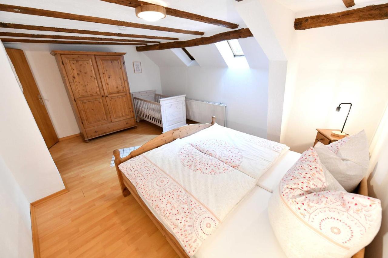 Ferienwohnung Im Alten Bauernhaus 林德拉 外观 照片