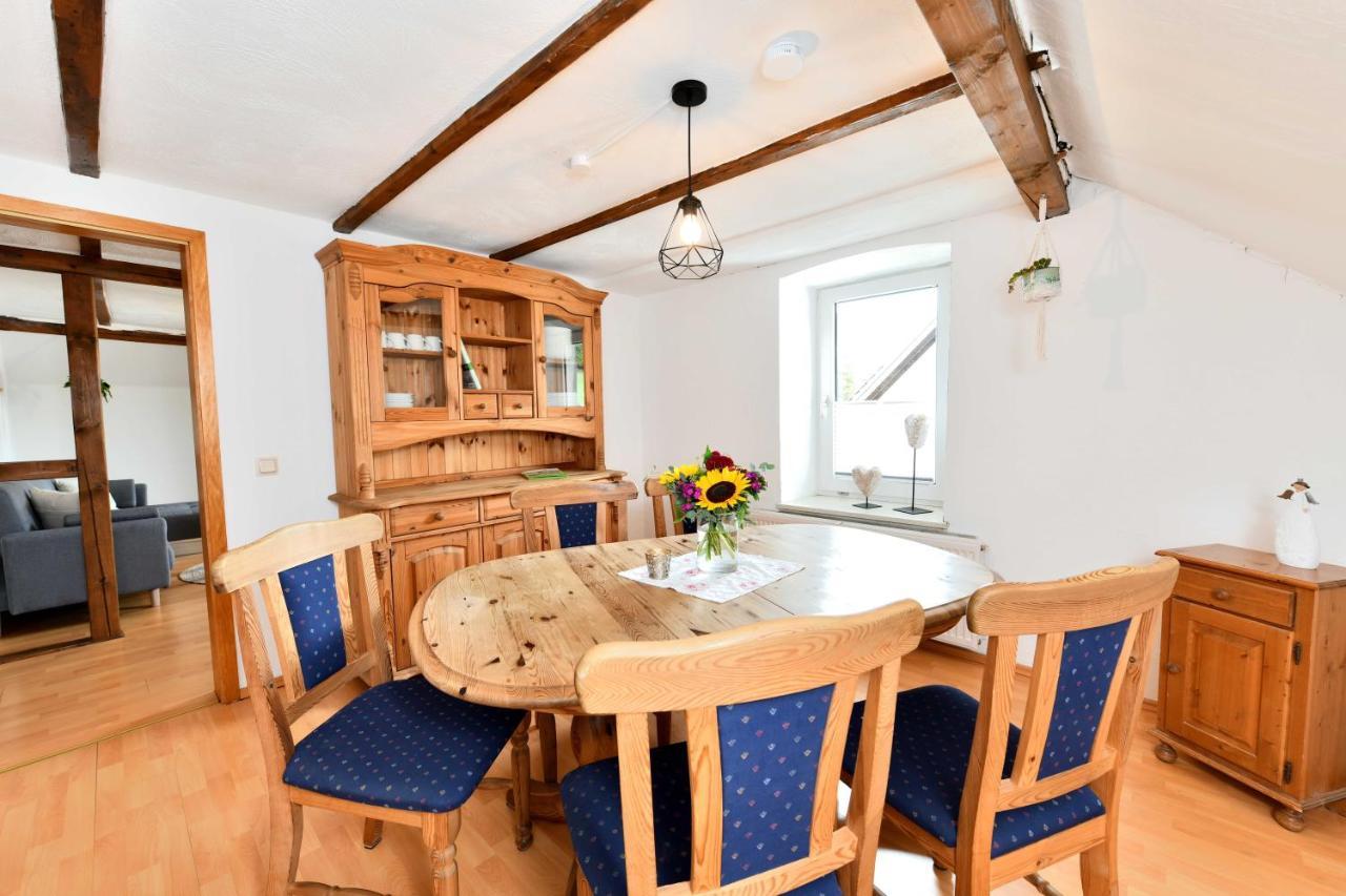 Ferienwohnung Im Alten Bauernhaus 林德拉 外观 照片